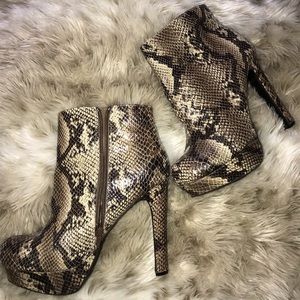 Snake Skin Boots